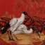 Gaston SUISSE (1896-1988) - Ibis sacré à tête noire du Nil.